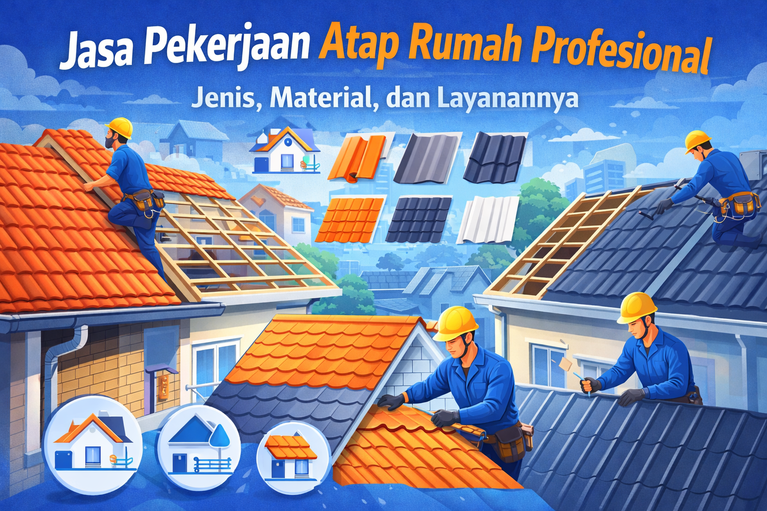Jasa Pekerjaan Atap Rumah Profesional: Jenis, Material, dan Layanannya